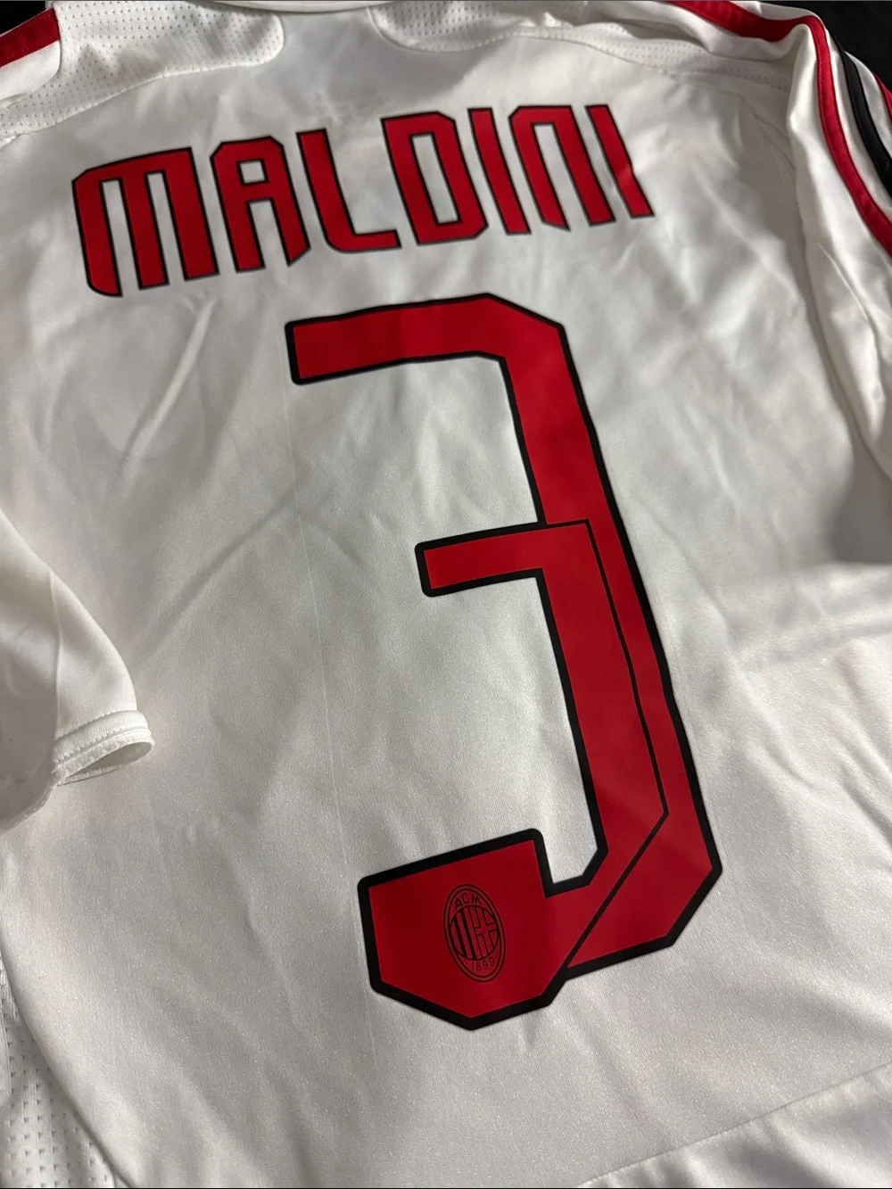 VINTAGE AC Milan #3 Paolo Maldini 2007-08 Adidas Serie A Away Jersey